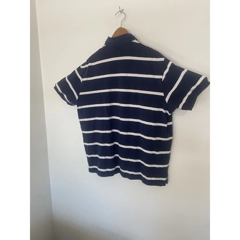 Vintage Ralph Lauren Polo Denim Collar 3-Button‎ Breathable Golf Shirt -Size 2XL